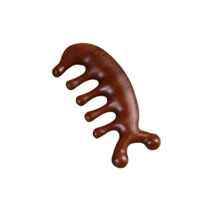 Sandalwood Scalp Punching Comb